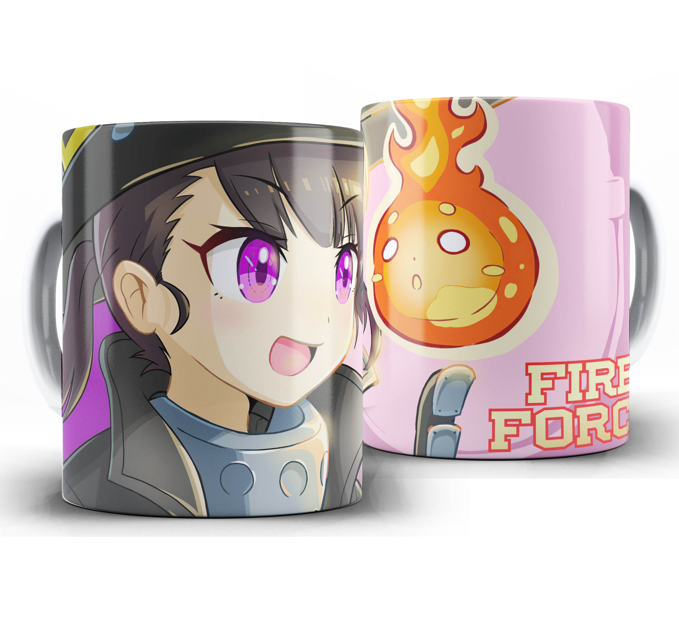 Caneca Anime - Fire force - Maki Fireball